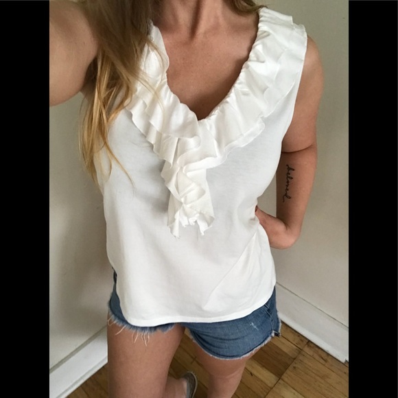‼️SOLD‼️Ralph Lauren ruffle tank - Picture 6 of 6